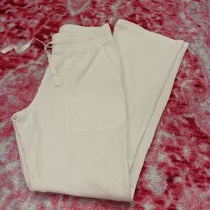 target waffle white sweatpants